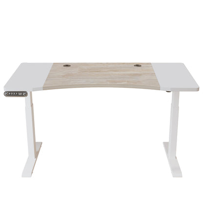 63" Adjustable White Unique Standing Desk