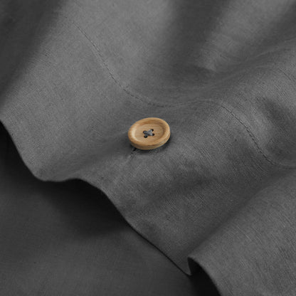 Dark Slate Gray King 100% Cotton 180 Thread Count Washable Duvet Cover Set