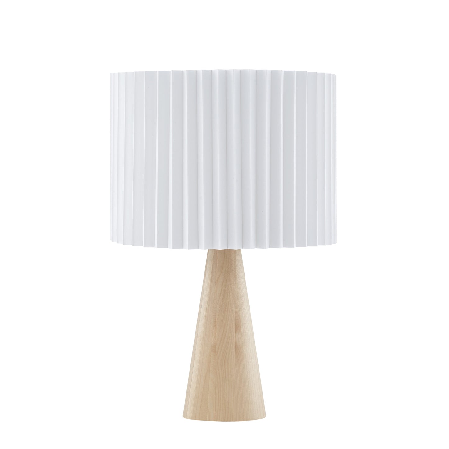 20" Beige Solid Wood USB Table Lamp With Beige Drum Shade